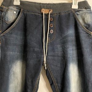 Drawstring Boyfriend Jeans